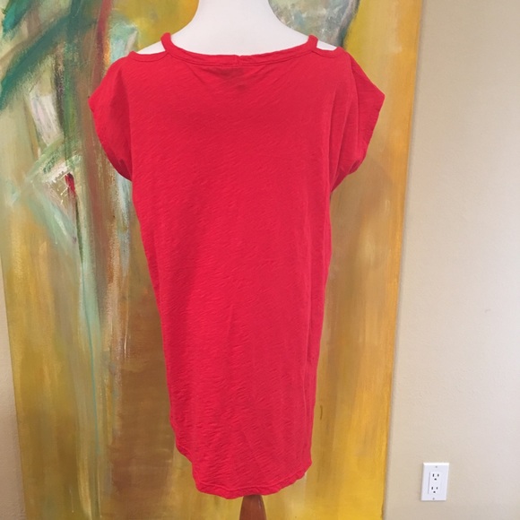 Anthropologie Open Shoulder Tee - Picture 4 of 6